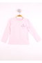 Girl's Chest Flower Embroidered T-Shirt - 3