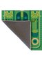 Nora Art Green Themed Abstract Patterned Tasseled Woven Base Carpet Noraart47Green - 8