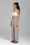 Women's Woven Fabric Waist Pleat Detailed Comfortable Fit Pants - 5