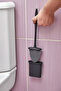 Bendable Practical Silicone Wc Toilet Bowl and Toilet Brush Sticking to the Silicone Wall - 4