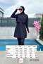 Remsa Black Fully Covered Swimming Hijab Swimsuit R003 Nurhan - 8