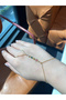 Steel Shahmeran Bracelet with Colored Stones - 2