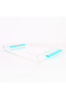 Luxury Clear Acrylic Square Serving Tray With Handle, Sky Blue, 44 X 30 X 4 Cm - For Desserts - 3