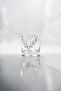 Silver Whiskey Glass Set of 4 with Deer Figure / Figured Glass - 3