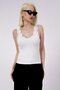White Lace Basic Women's Undershirt Sh251