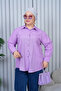 Women's Hijab Loose Cut Shirt - Lilac - 5