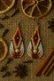 Handmade Autumn Shades Pearl Detailed Bead Earrings - 5