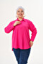 Women's Hijab Loose Cut Shirt - Fuchsia - 2