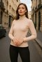 Women's Turtleneck Knitwear Women's Sweater Long Sleeve Lycra Powder Knitwear Blouse - 5