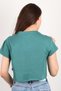 Women's Short Sleeve Crop Blouse - 4