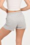Women's Gray Melange Shorts Mini Sports Shorts - 4