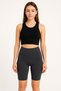 Women's 2-Pack Short Leggings Black - Pink High-Waist Shaping Stretchy Everyday and Sports Short Leggings - 2