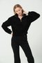 Women's Plush Half Zipper Fleece Coat - 4