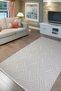 Cream Sisal Loop Pile Woven Machine-Made Rug with Fringes, Non-Slip, for Living Room, Kitchen, and Children's Room. - 8