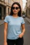 Women's 100% Organic Cotton Relaxed Washed T-Shirt Crew Neck Short Sleeve Women's Basic T-Shirt - 5