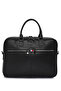 Black Faux Leather Briefcase - Plevr50073 - 3