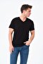 Men's Black White Navy Blue Gray 100% Cotton Pack of 4 T-Shirts - 6