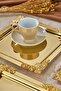 6-Piece Metal Decorative Special Design Presentation, Promise Tray Set, Catering Presentation Serving Tray Set - 6