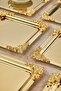 6-Piece Metal Decorative Special Design Presentation, Promise Tray Set, Catering Presentation Serving Tray Set - 3