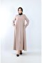 Mevlana Handle Ribbed Medina Silk Summer Ferace - 2