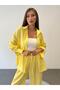 Elastic Waist Modal Yellow Shirt and Pants Suit