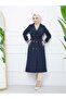 Zipped Detail Trench Coat Bondi̇t Fabric Gtrenc0004 - 3