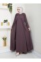 Plus Size Full Length Mother's Dress with Cape - 7