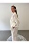 Elastic Waist Modal White Shirt and Trousers Suit - 6