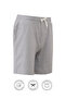 Cotton Men's 2-Piece Casual Shorts Navy Blue Gray Side Pocket Lace-Up Regular Pipe Leg Daily Bermuda 2Thread - 5