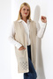 Women's Beige Seasonal Knitwear Vest - 6