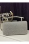 Women's Evening Big Silver Shiny Chain Wedding Night Party Bag - 7