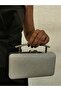Women's Evening Big Silver Shiny Chain Wedding Night Party Bag - 2