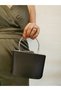 Women's Satin Black Evening Dress Shiny Chain Wedding Night Party Bag