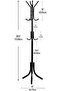 COAT RACK Standing Metal Coat Rack Hat Hanger 11 Hook for Jacket, Purse, Scarf Rack - 6
