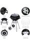 Kettle Barbecue - Bbq Grill Outdoor Charcoal Patio Cooking Portable Round Picnic | For Camping Picni - 5