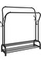 Hanging Garment Rack, Double-Rail Metal Heavy-duty Clothes Stand Rack Indoor Balcony Modern S - 3