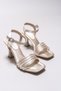 Gisesarda Women's Evening Dress Heeled Shoes 0012110 Skin Satin - 6