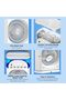Portable Air Conditioners Rechargeable Rotating, Double Head Cooling Fan with Remote, Air Cooler wit - 8