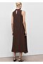 Lyocell Halter Collar Dress - 4