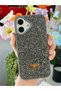 iPhone 16 Compatible Diamond Design Sparkling Diamond Silicone Case - 2