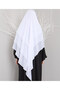 3 Layer Souffle White Khimar Hijab Islamic Hijab Souffle - 3