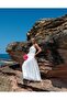Women's Halter Neck Backless Long Tulle Dress - 2