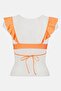 Women Solid Bikini Top, Orange - 3