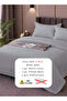 Premium King Size 6 Pieces Striped Design, Plain Duvet Cover Set 220x240cm. - 3