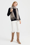 Women's Knitwear Single Color Tasseled Wool Scarf Mink - 3