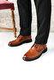 Genuine Leather Tan Men's Classic Shoes - 6