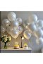 Metallic Balloon 12" Inch White Color 25 Pieces Pearl White - 5