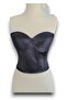 Black Satin Corset Bustier Ready Size - 4