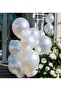 Metallic Balloon 12" Inch White Color 25 Pieces Pearl White - 2