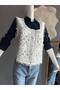 Women's Lace Detail Buttoned Knitwear Vest - 3